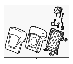 42768001 - : Seat Back Assembly for Chevrolet: Spark Image