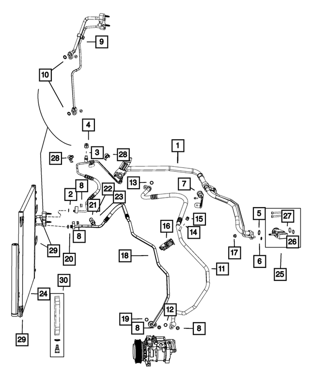 52014545AB - : A/c Discharge Line for Mopar Image