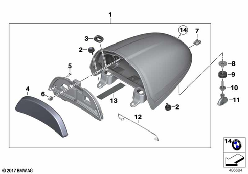 Bench Seat for 2020 BMW-Motorrad R nineT #1