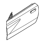 41009466299 - Body: Door Shell for BMW: 230i, 230i xDrive, M2, M240i, M240i xDrive Image