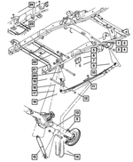6508549AA - Rear Suspension: Hex Flange Head Screw, Mounting for Mopar Image