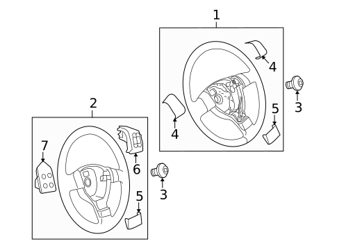 Steering Wheel & Trim for 2009 Volkswagen CC #0