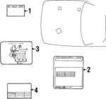 9769934000 - : 1997-1998 Hyundai Sonata - AC Label for Hyundai: Sonata Image
