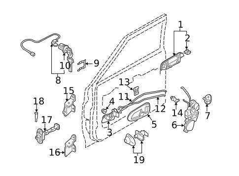 Front Door for 2002 Mitsubishi Montero Sport #0