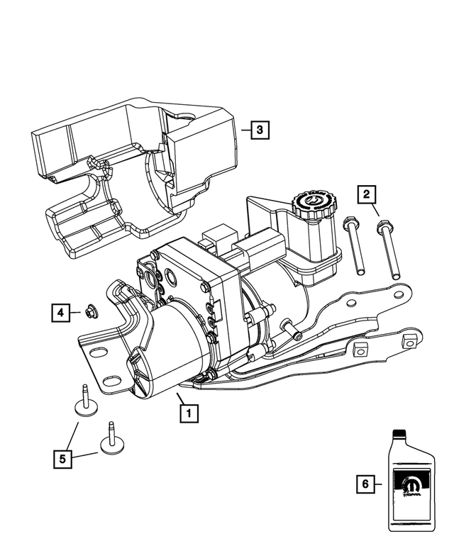 5154459AA - Steering: Pump Cover for Mopar Image