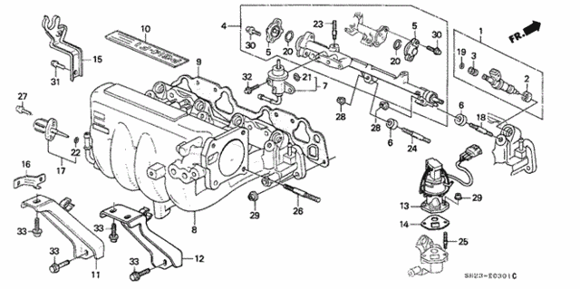 Intake Manifold (2) for 1988 Honda CRX #0