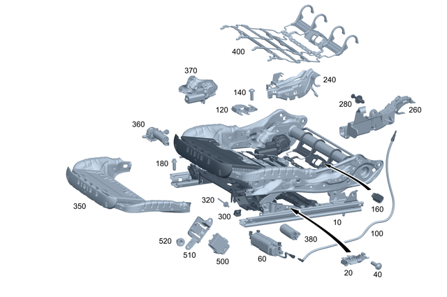 9100716 - Front Seat: Seat Adjustment for Mercedes-Benz Image image