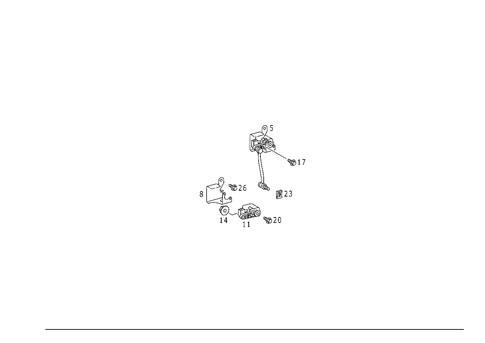 Regulation of Dynamic Headlamp Range Control, Rear for 2002 Mercedes-Benz ML 55 AMG&reg; #0
