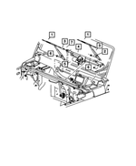 68002392AA - Wiper/Lock Cylinder and Keys: Front Wiper Arm for Jeep: Wrangler, Wrangler JK Image