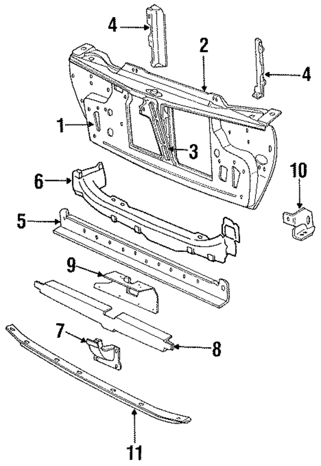 4490323 - Cooling System: Radiator Support for Mopar Image