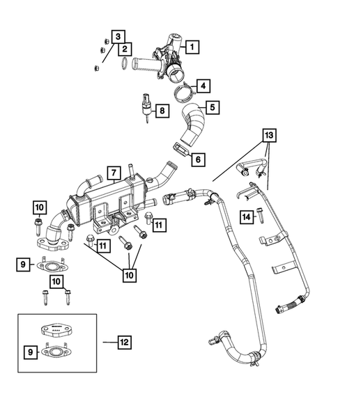 EGR System for 2020 Chrysler Voyager #0