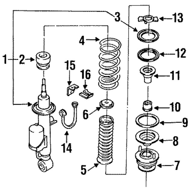 5210364U26 - Suspension: Shock Absorber for Infiniti Image