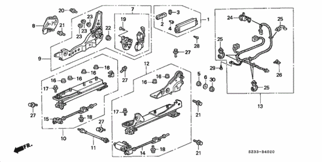 Front Seat Components (R.) for 2001 Acura RL #0