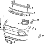 5H0945071B - Body: Reflector for Volkswagen: Golf R, GTI Image