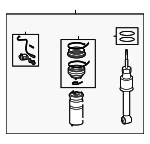 LR032651 - : 2010-2013 Land Rover Range Rover Sport - Shock Assembly for Land Rover: Range Rover Sport Image