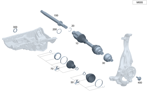 Front Axle Shaft for 2026 Mercedes-Benz E350 #0