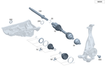 2143302900 - Front Axle: Drive Shaft for Mercedes-Benz Image