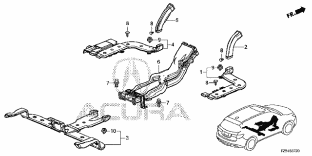 Duct for 2014 Acura MDX #0