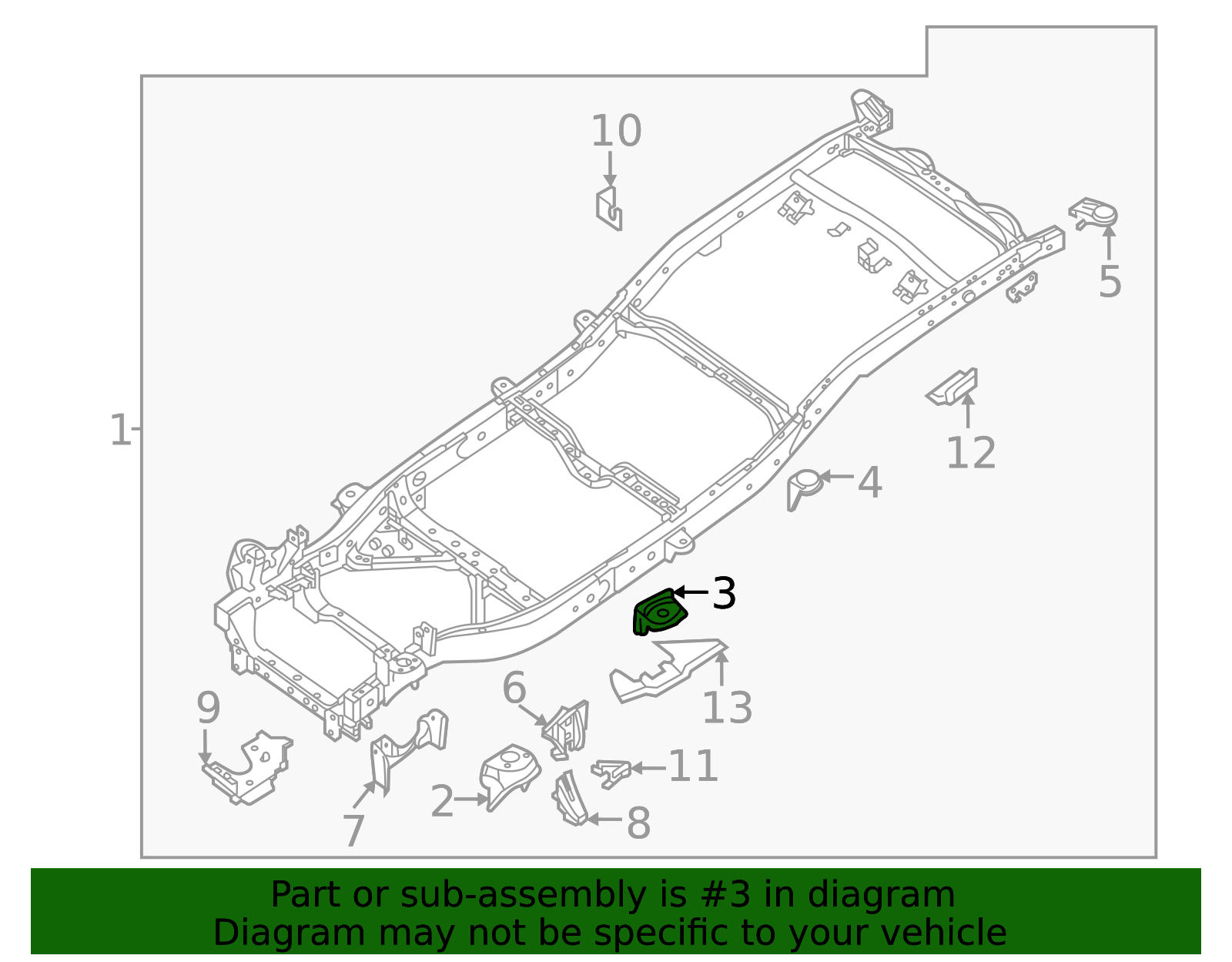 K5120-9BUMA - Cab Mount Bracket 2022-2026 Nissan Frontier | Official ...