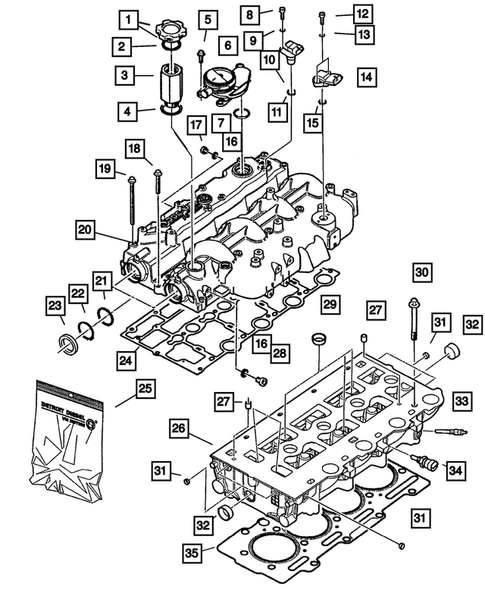 Cylinder Head for 2004 Jeep Liberty #0