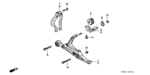 90175SH3005 - Chassis: BOLT, SHOCK ABSORBER FORK for Honda Image