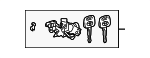 6905502160 - Body: Cylinder &amp; Keys for Toyota: Corolla Image
