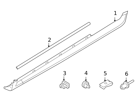 Exterior Trim - Pillars for 2009 Volvo C30 #0