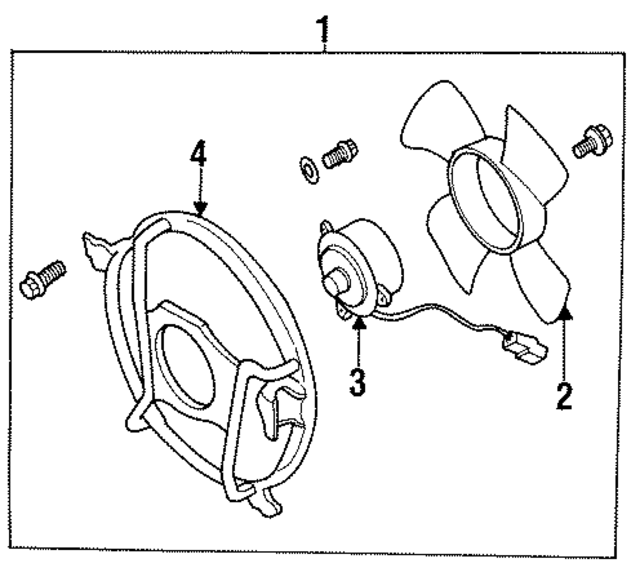 9212216Y00 - HVAC: A/C Condenser Fan Motor for Infiniti Image