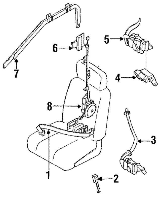 868426E403 - : Buckle for Nissan Image
