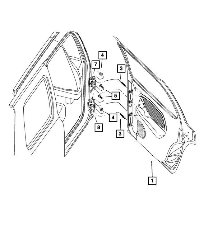 6507829AA - Doors and Related Parts: Stud for Mopar Image