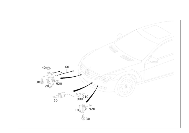 75427220 - Electrical Equipment and Instruments: Horn for Mercedes-Benz Image image