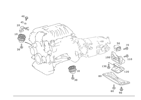Engine Suspension for 2007 Mercedes-Benz SL55 AMG #0