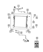 68381316AB - Cooling: Radiator Inlet Hose for Jeep: Grand Cherokee, Grand Cherokee L Image