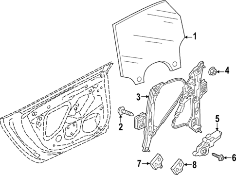 Glass - Rear Door for 2025 Audi RS7 Sportback #0