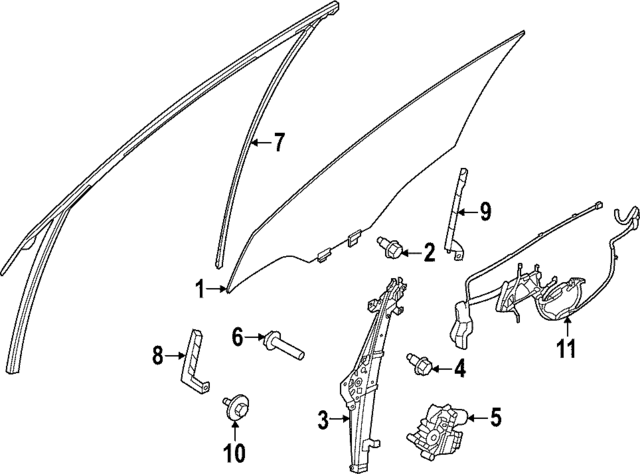 807205MP0B - : Window Regulator for Nissan: ARIYA Image