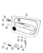 1WD522XXAG - : Front Door Panel, Right for Fiat: 500 Image