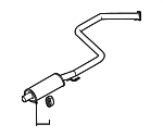 28650GG410 - Exhaust: Center Muffler for Kia Image