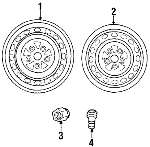 Wheels for 1998 Chrysler Sebring #1