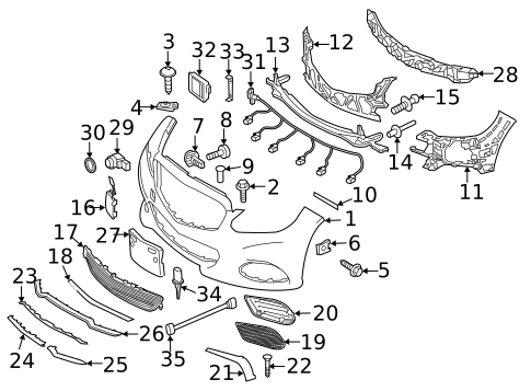 Bumper & Components - Front for 2016 Mercedes-Benz E63 AMG S #0
