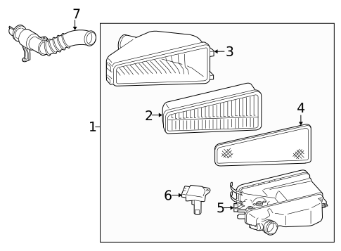 Air Intake for 2008 Toyota Tacoma #0