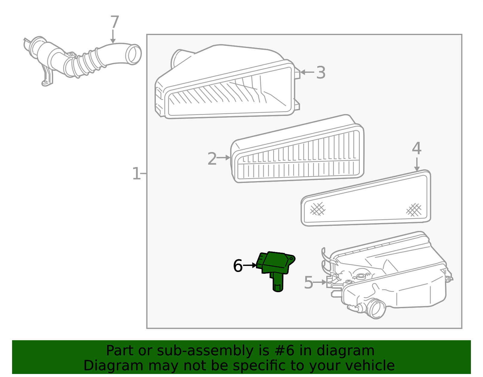 Mass Air Flow MAF Sensor 22204-22010 - Direct Replacement For Toyota, Lexus, Scion - 2-Year Warranty
