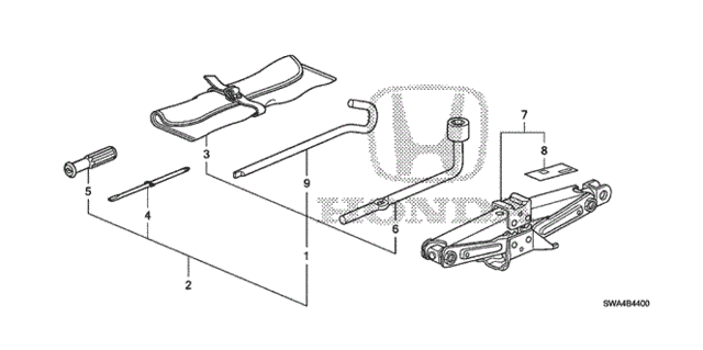 Tools - Jack for 2007 Honda CR-V #0