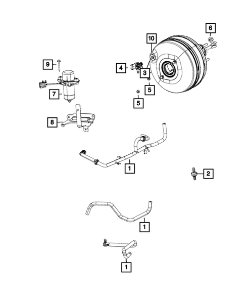 Power Brake Booster for 2018 Ram 1500 #0