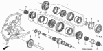 23211PZBA00 - Transmission - Manual: MAINSHAFT for Honda Image