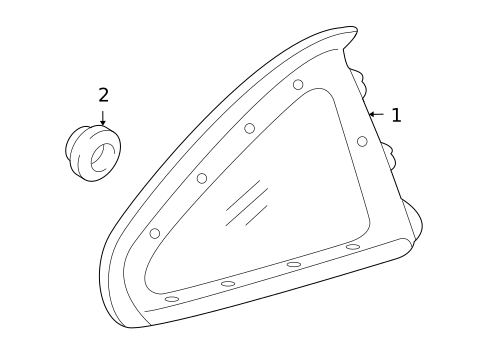 Glass & Hardware for 2006 Pontiac GTO #0