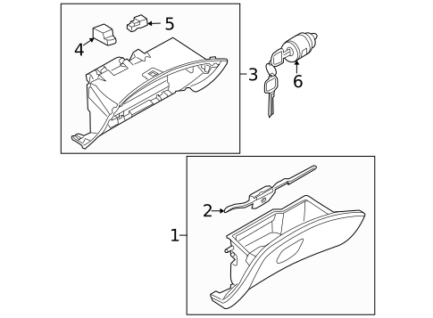 Glove Box for 2009 INFINITI EX35 #0