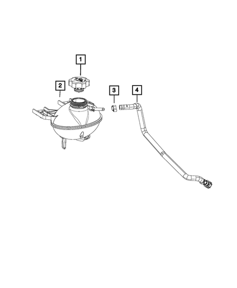 Engine Coolant Reservoir (Bottle) for 2022 Jeep Compass #0