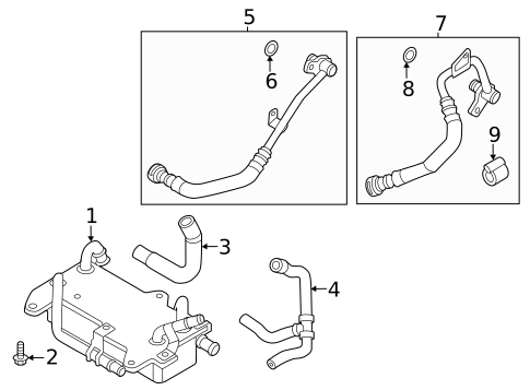 Trans Oil Cooler for 2023 Audi RS Q8 #1