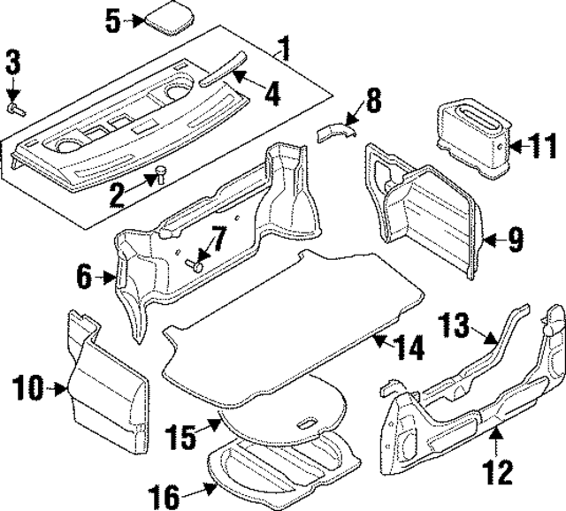 791314P000 - Body: Front Trim Bracket for Infiniti Image
