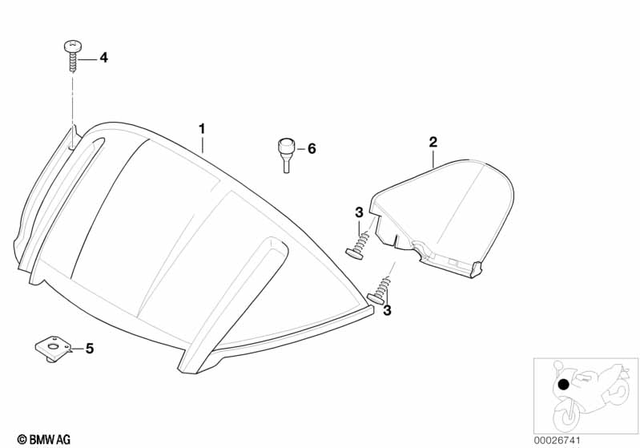 46637685363 - Frame and Mounting Parts: Instruments Cover - Rohteil/blank for BMW-Motorrad Image